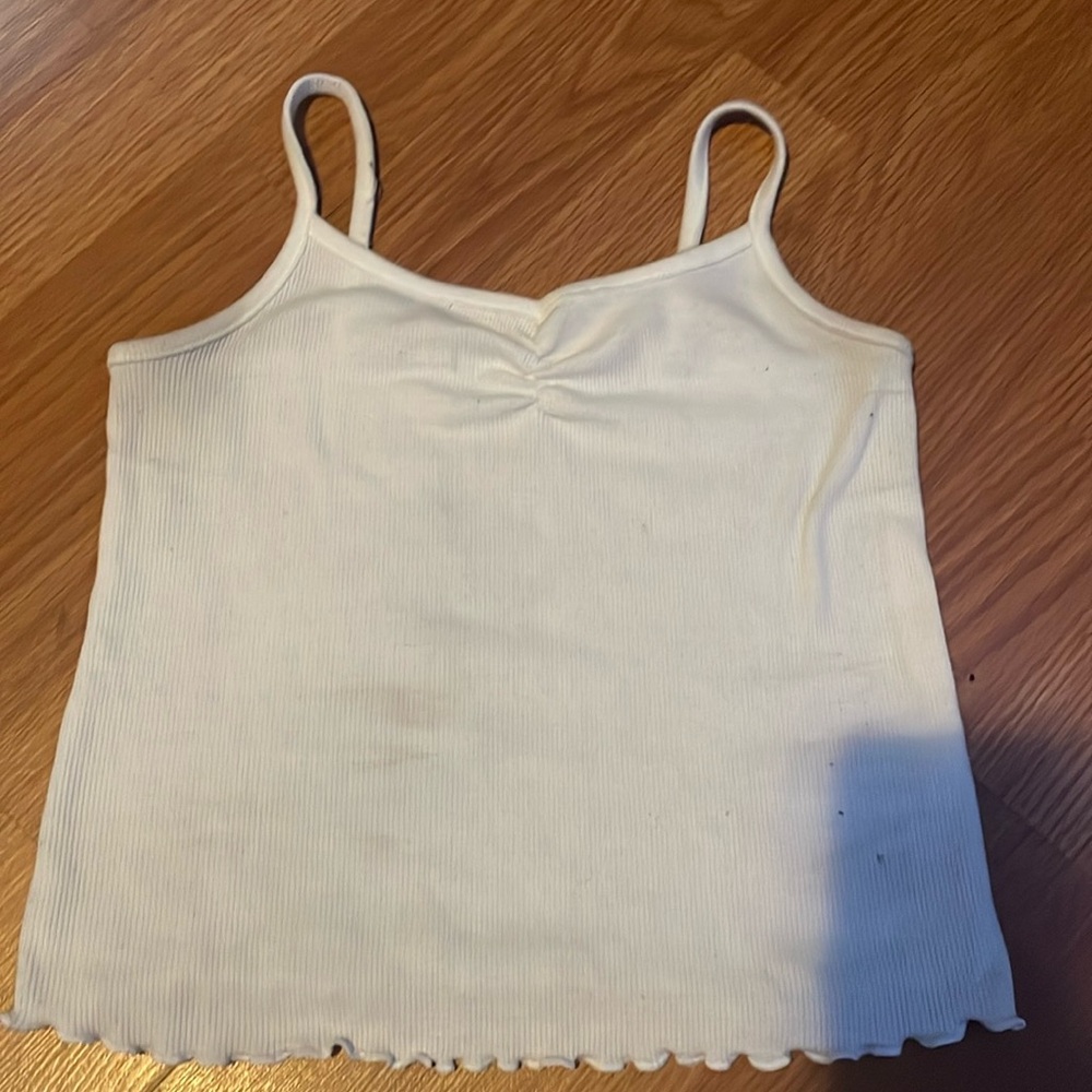 white tank top